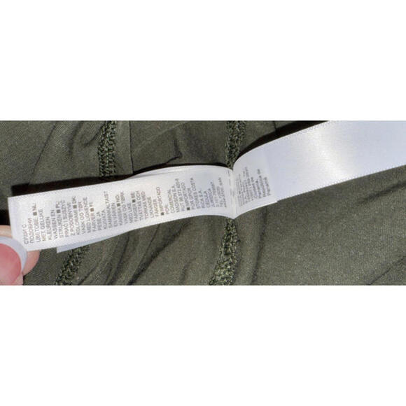 Athleta Outbound Scoopneck Boatneck Tee Organic Cotton Shadow Green Plus 3X - Picture 13 of 15